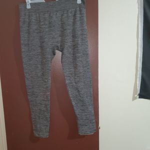 Grey and black leggings plus size